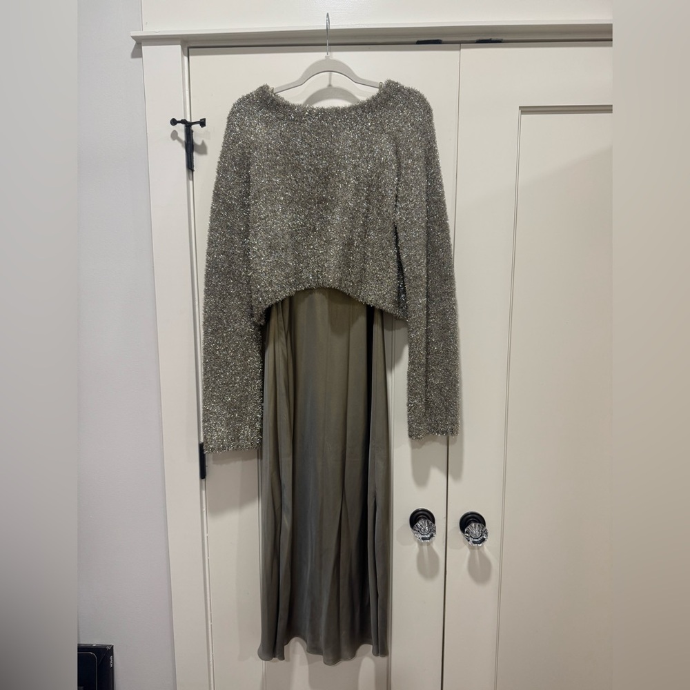 All Saints Gold Sweater and Dress Set